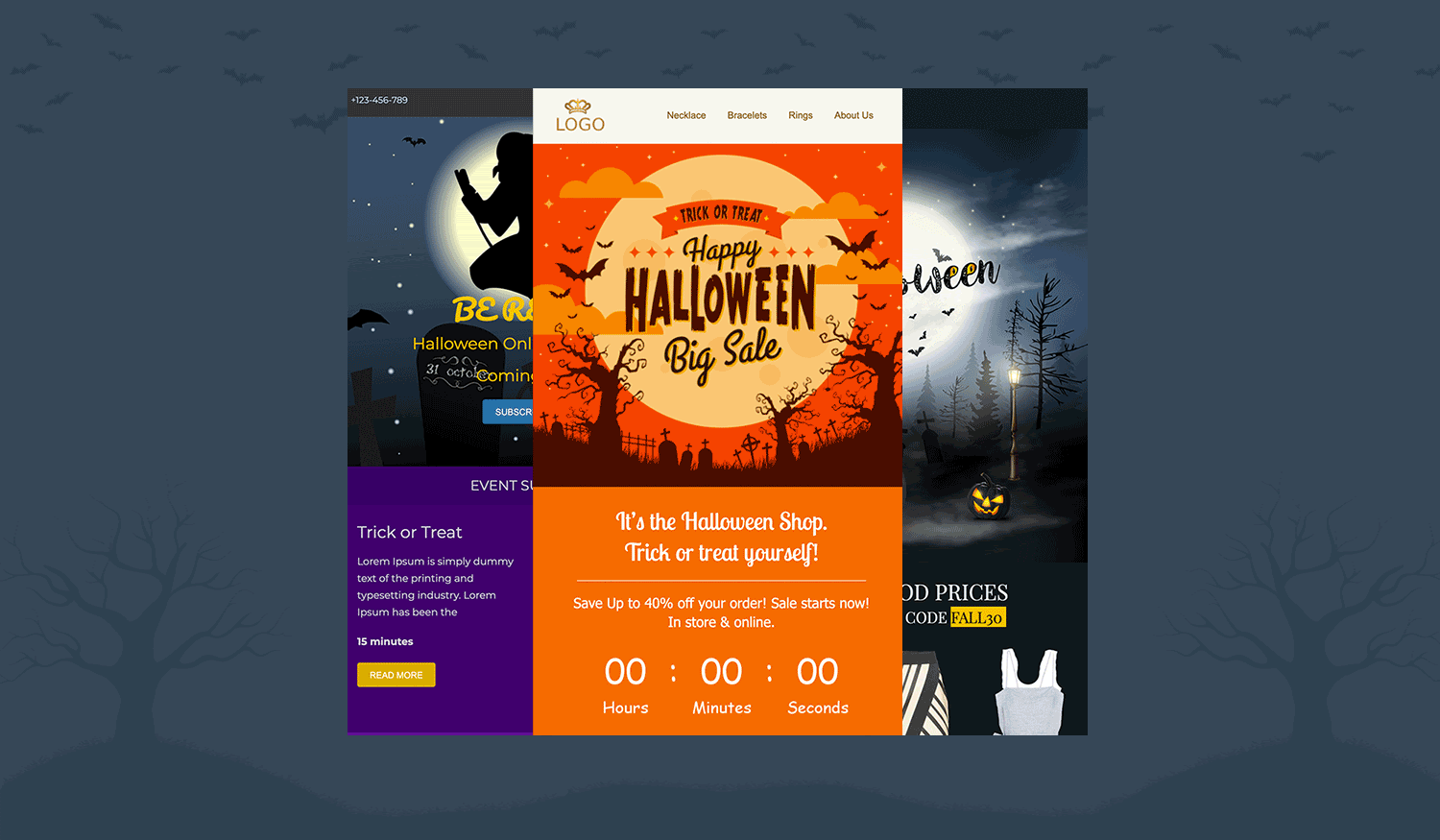 Halloween email templates from Unlayer Halloween email templates from Unlayer