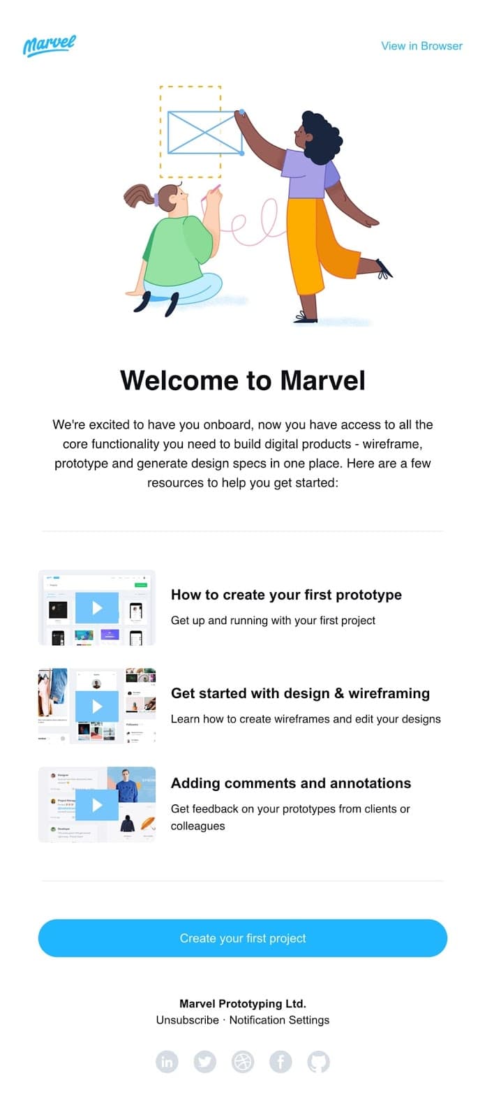 Email example from Marvel Email example from Marvel