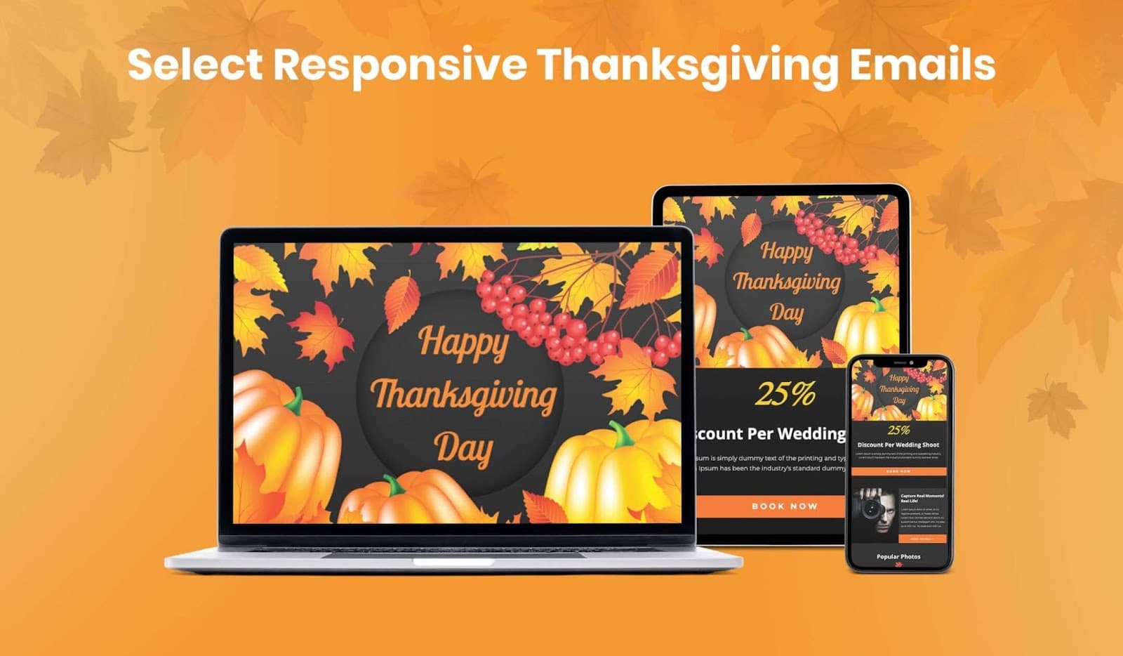 Choose a responsive design for Thanksgiving emails Choose a responsive design for Thanksgiving emails