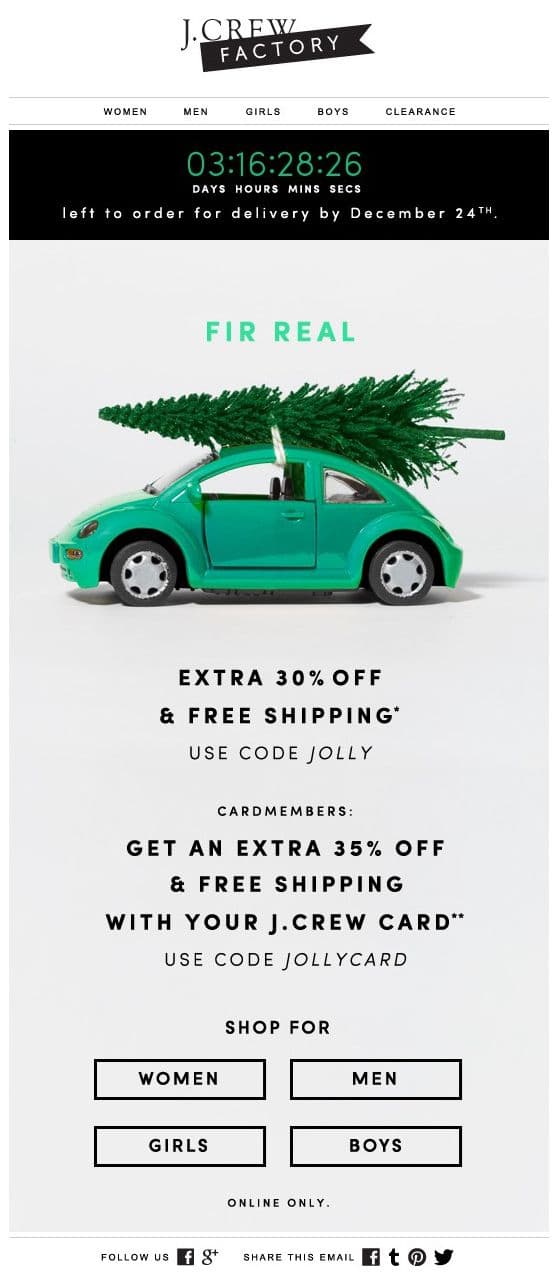 New Year email design with a countdown embedded in it New Year email design with a countdown embedded in it