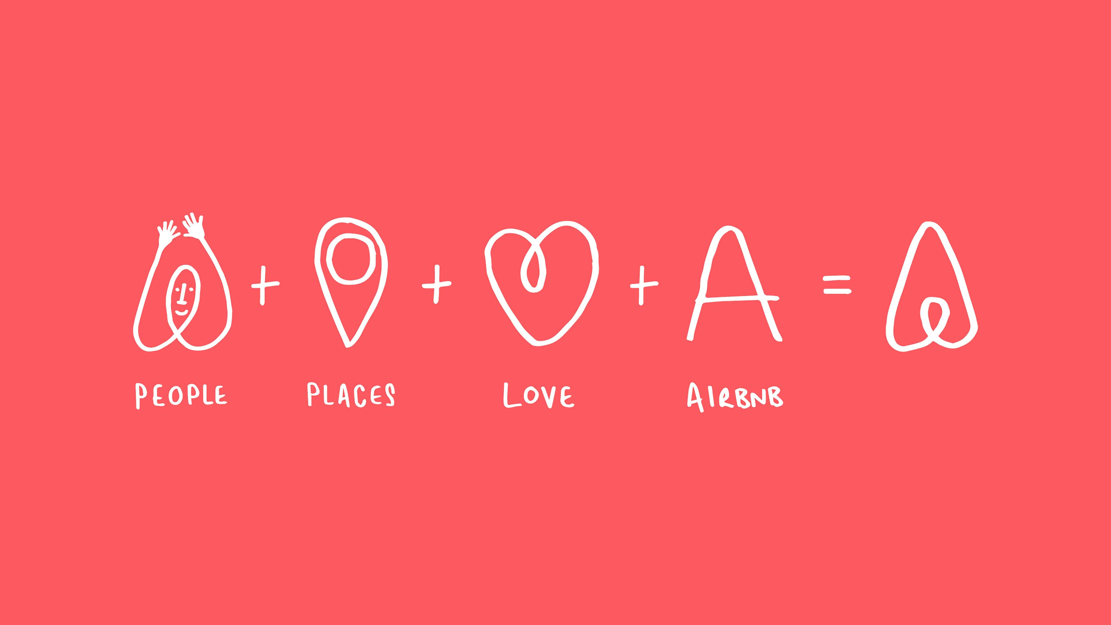 Airbnb’s color scheme and design that’s used across campaigns.