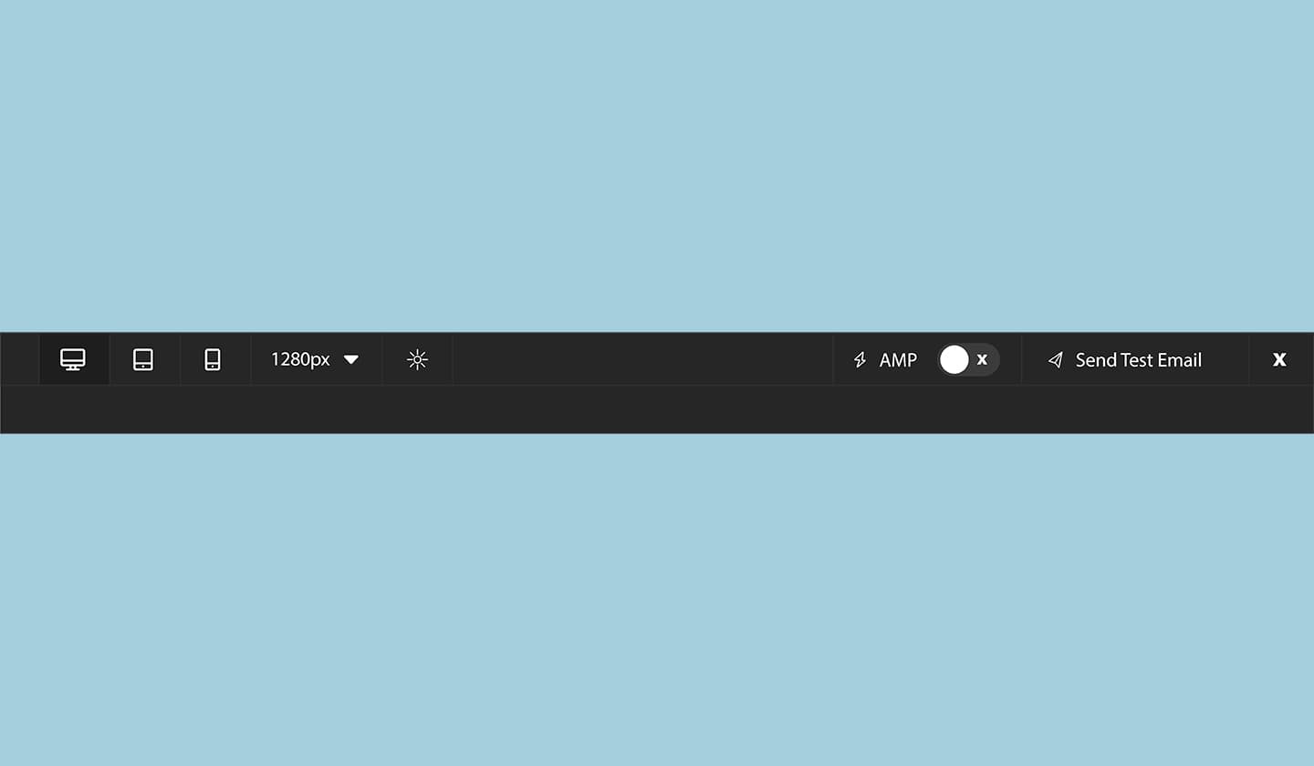 AMP preview inside the Unlayer editor UI. AMP preview inside the Unlayer editor UI.