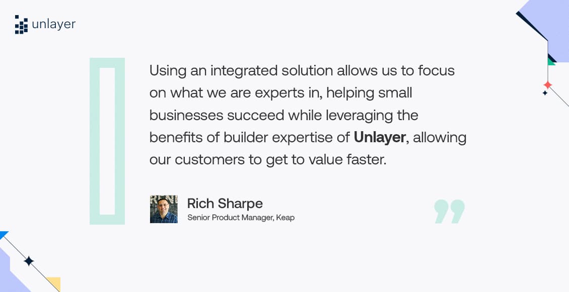 Keap’s Senior Product Manager’s testimonial. 