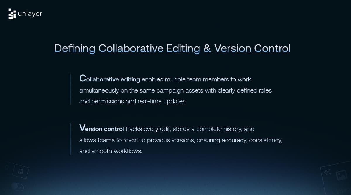 Defining collaborative editing & version control Defining collaborative editing & version control