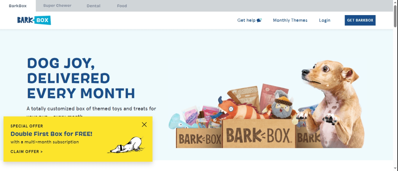 BarkBox website