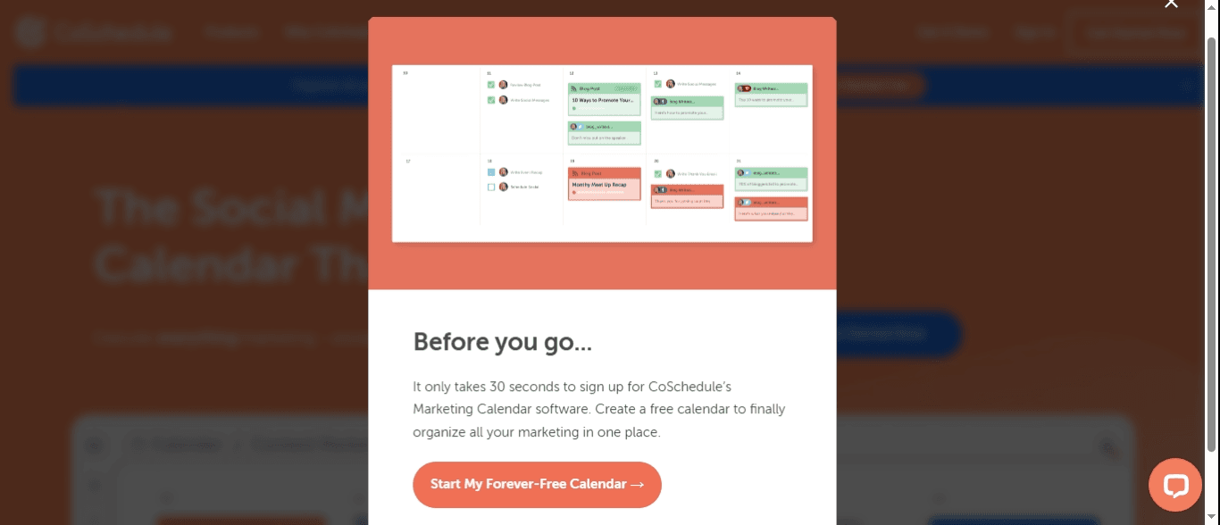 CoSchedule homepage
