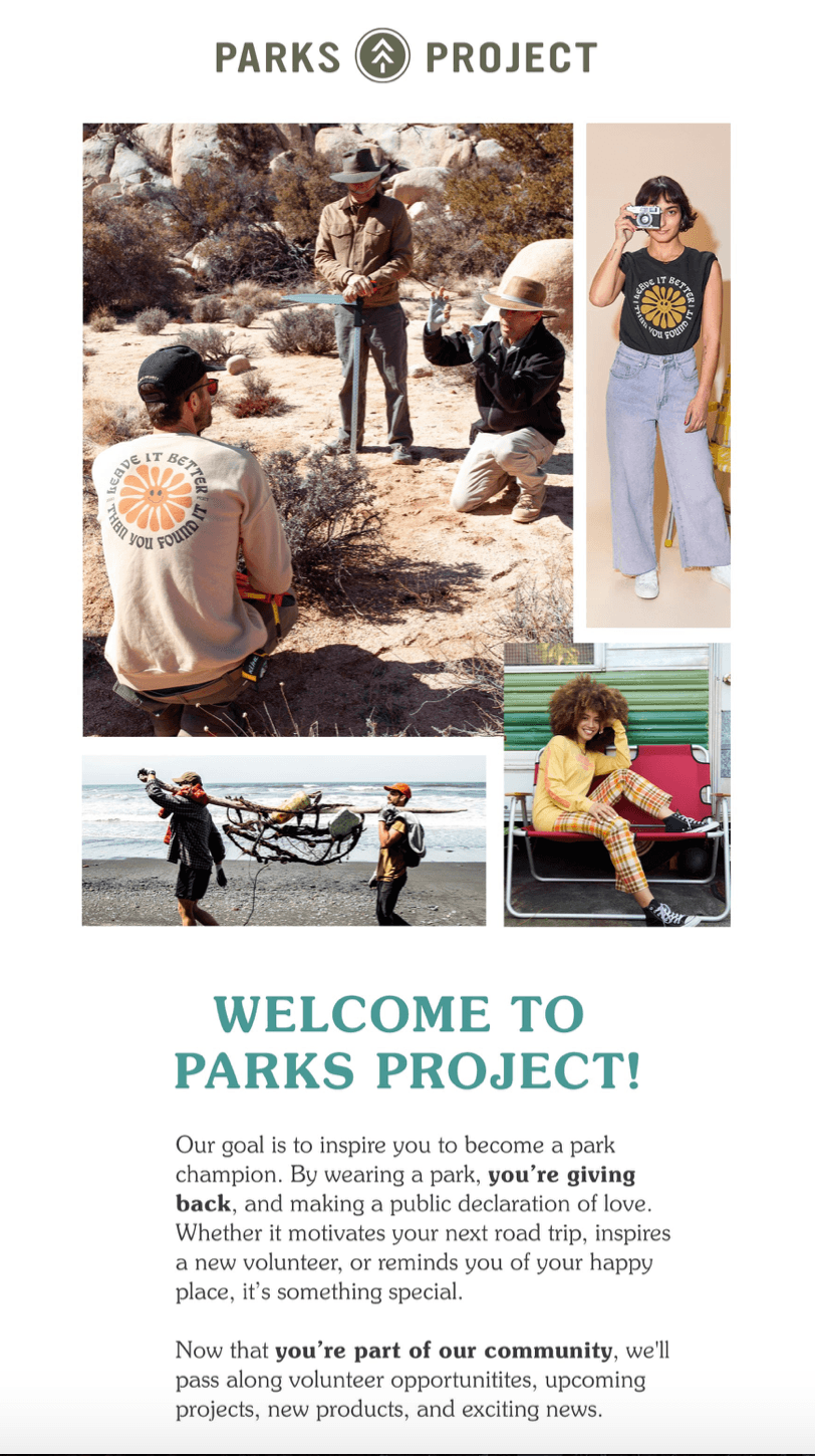 Email example from Parks Project Email example from Parks Project