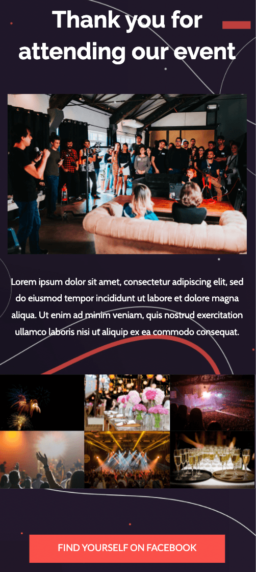 HTML follow up email template from Unlayer HTML follow up email template from Unlayer