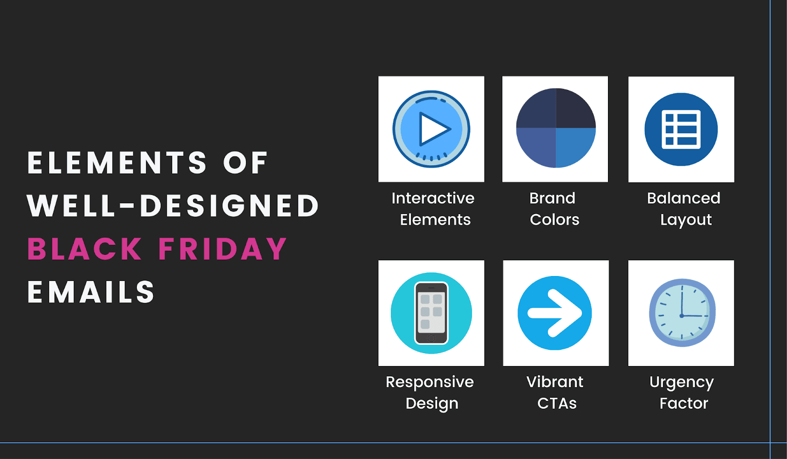 Features of a well-designed Black Friday email Features of a well-designed Black Friday email