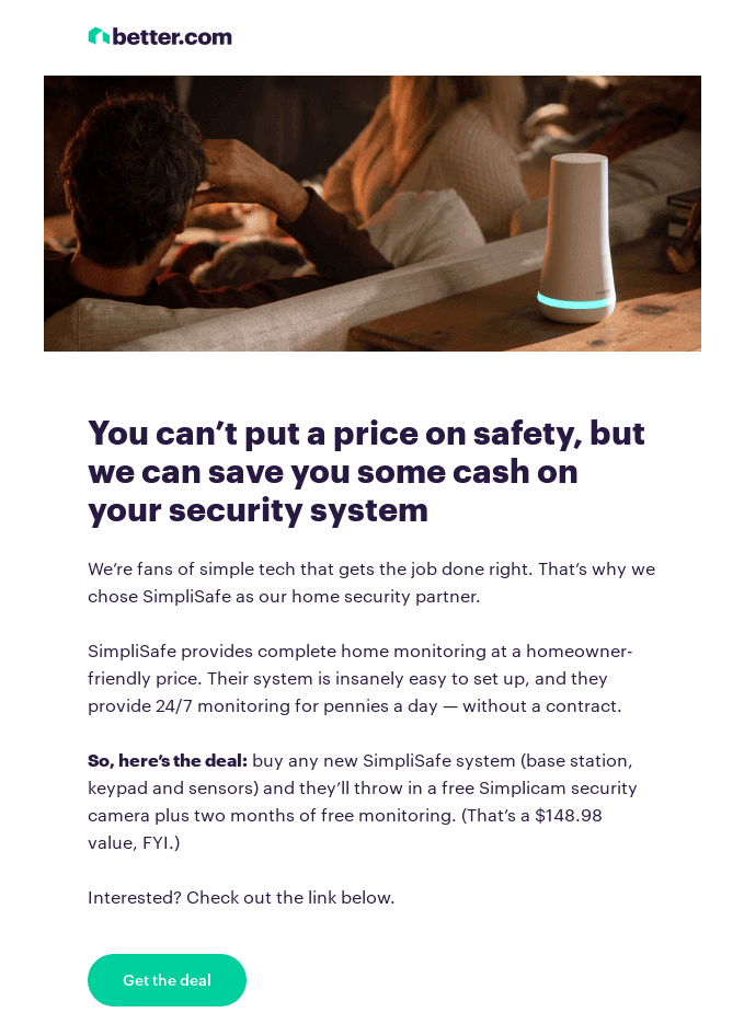 Marketing email from Better Marketing email from Better