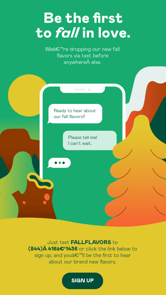 A background color in email that syncs with the campaign idea A background color in email that syncs with the campaign idea