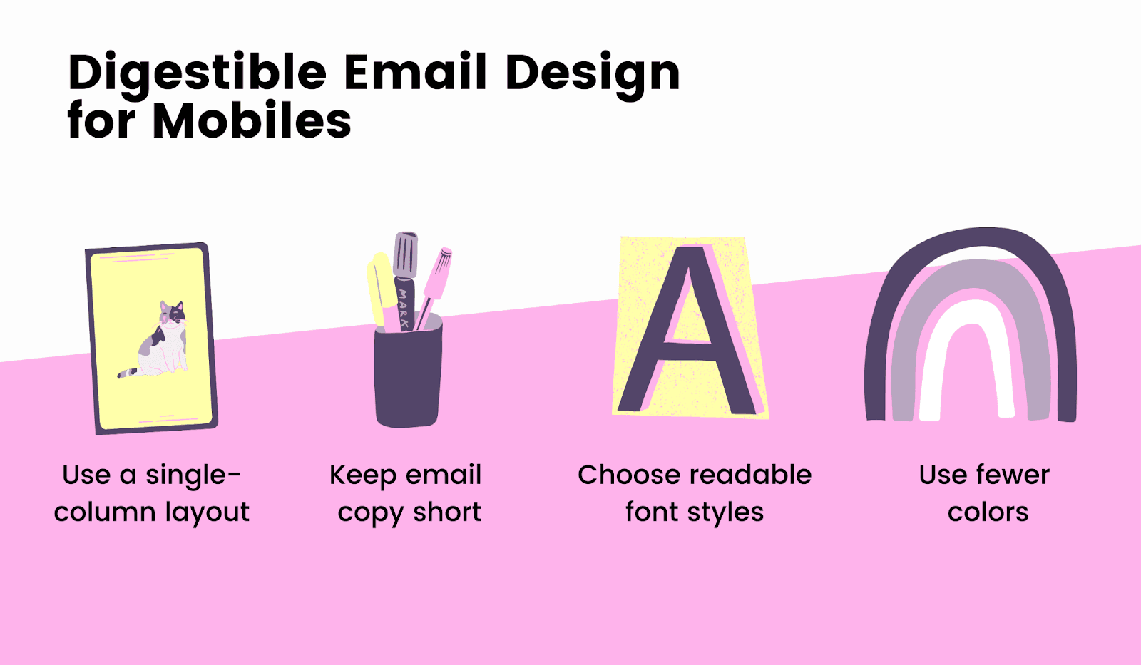 Tips to create digestible email design for mobiles Tips to create digestible email design for mobiles