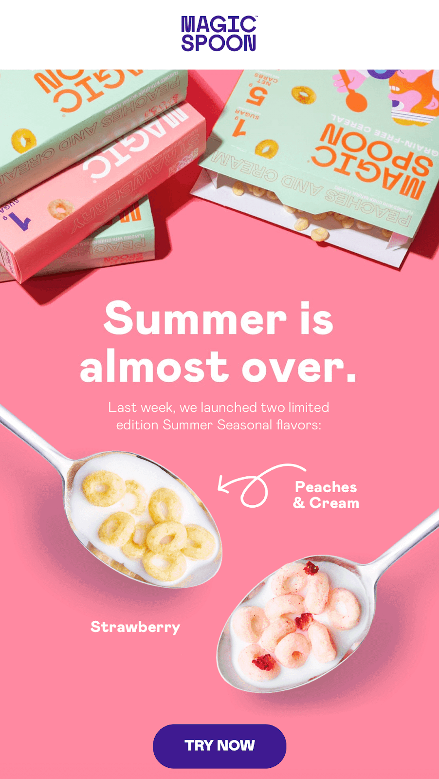 Example of a good branding email from Magic Spoon Example of a good branding email from Magic Spoon