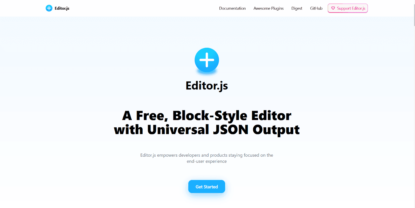 Editor.js block editor with JSON output, modular plugins, and lightweight integration for developers. Editor.js block editor with JSON output, modular plugins, and lightweight integration for developers.