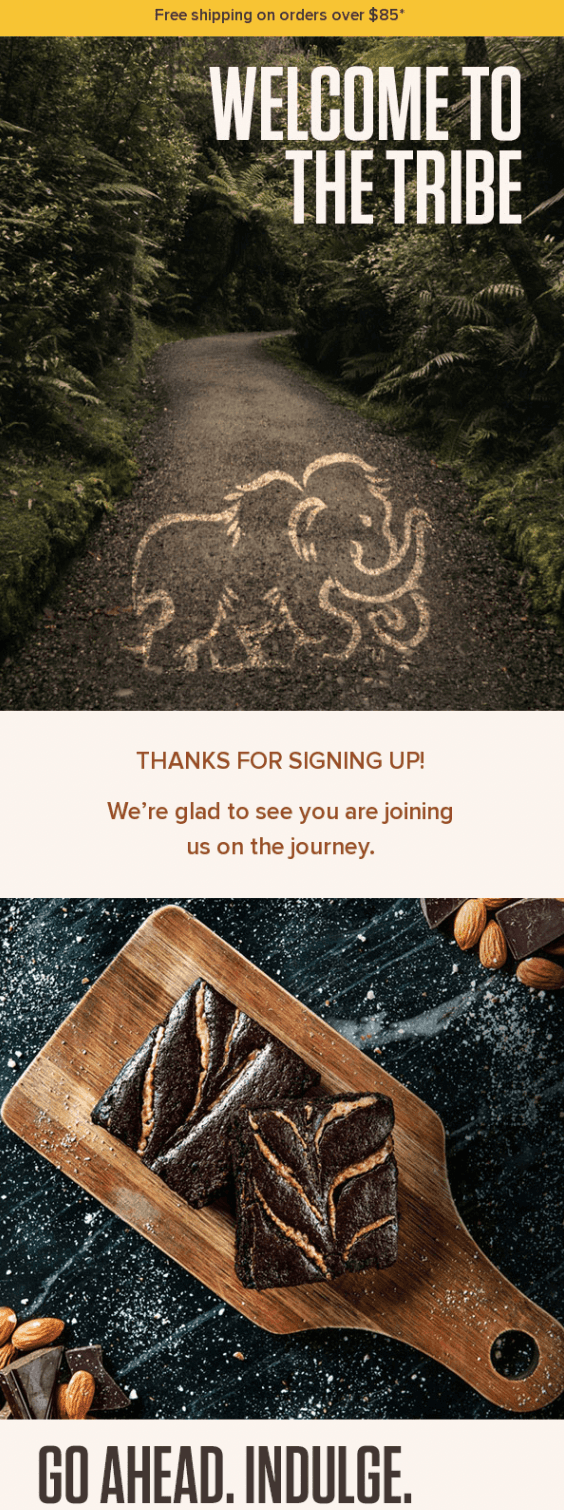 Welcome email example from Base Culture. Welcome email example from Base Culture.
