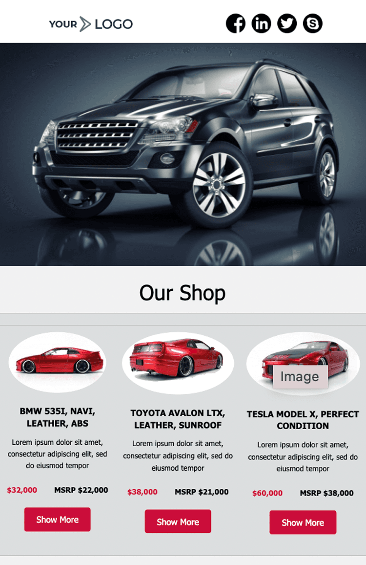 product launch email template by Unlayer product launch email template by Unlayer