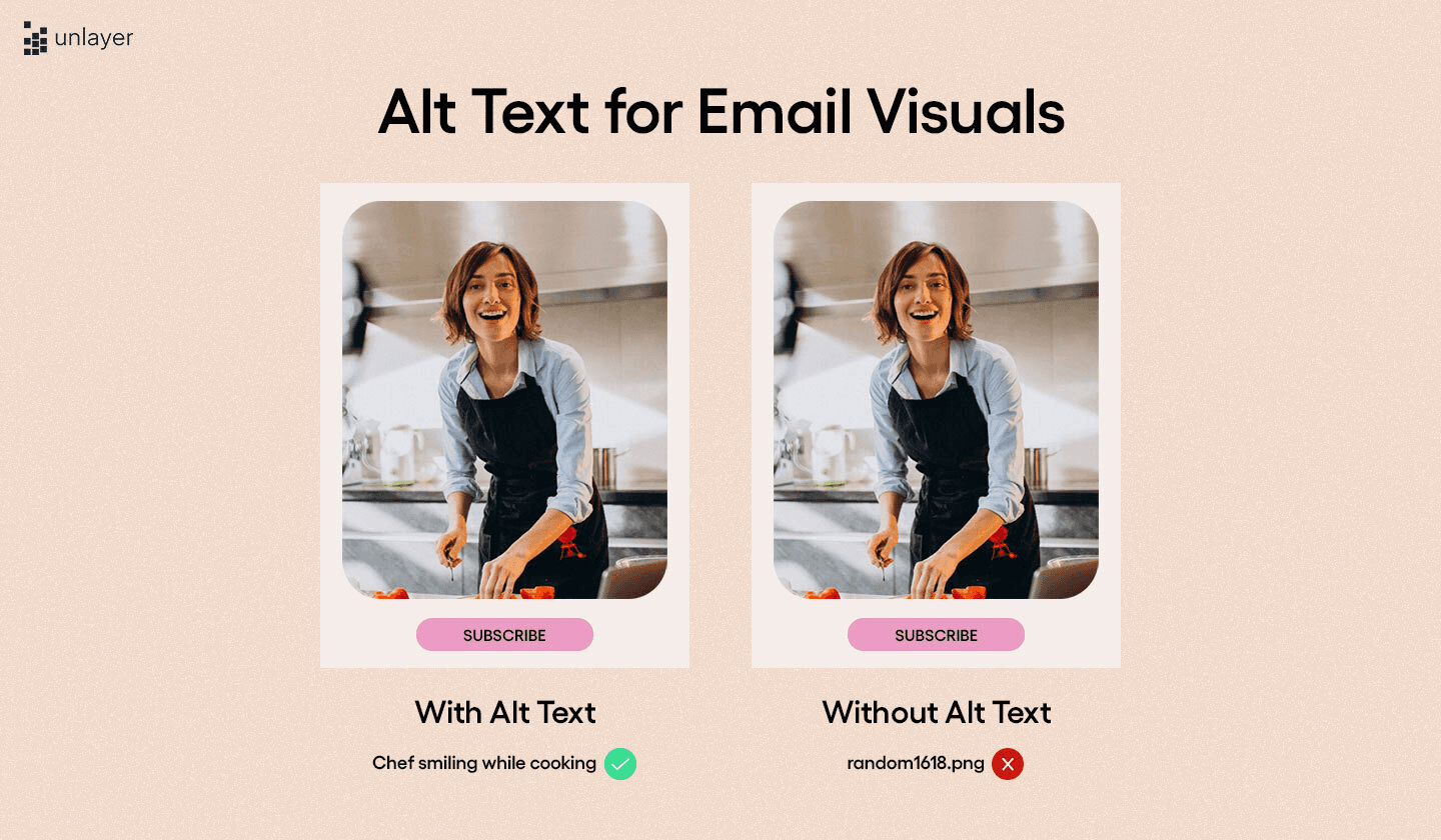 Example of an image with and without alt text. Example of an image with and without alt text.