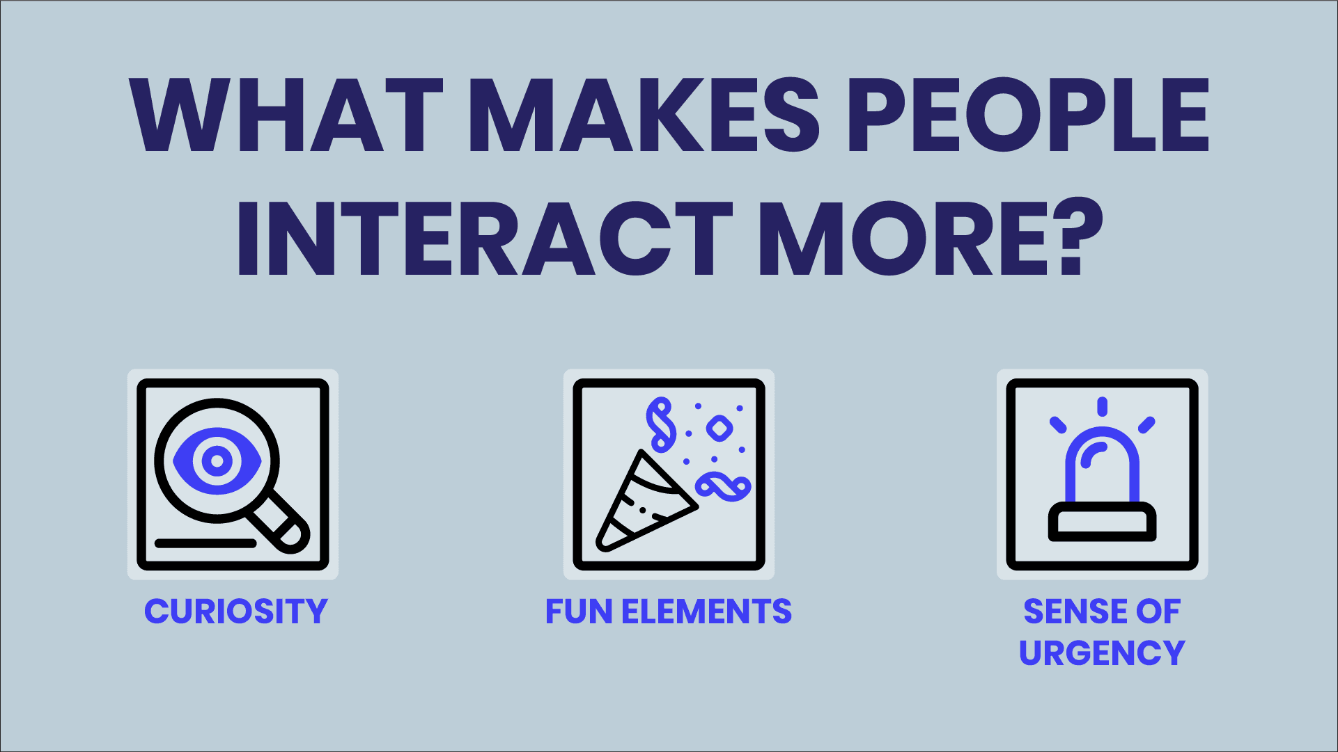 Elements that increase email interactivity.