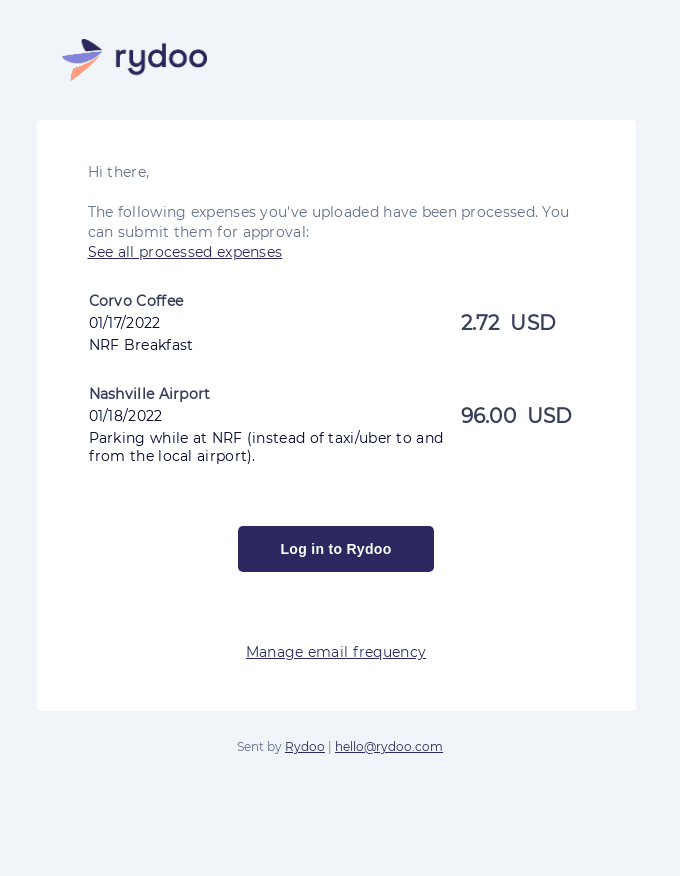 Financial expenses template