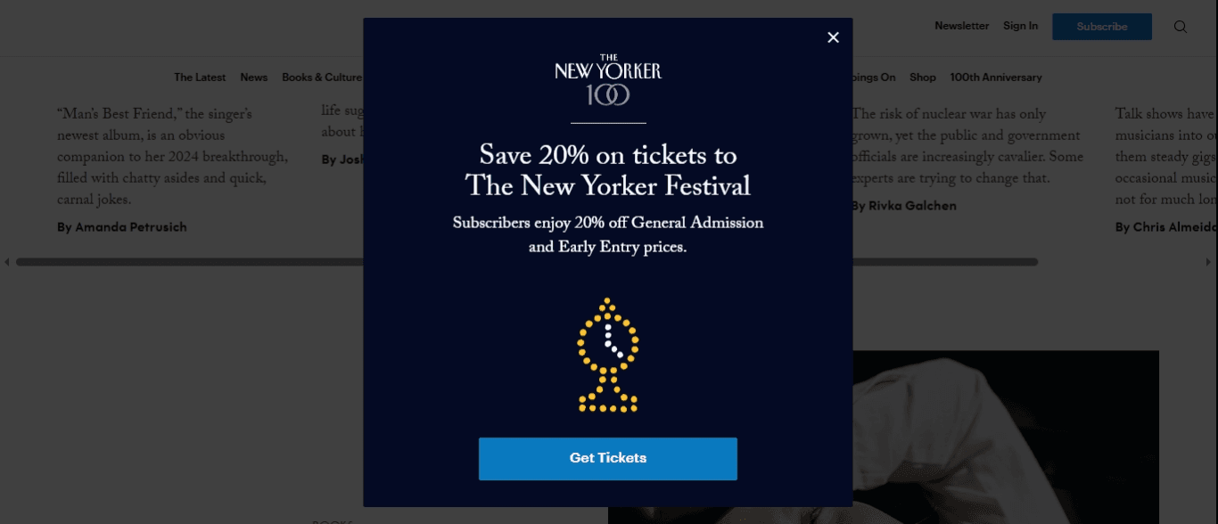 The New Yorker website