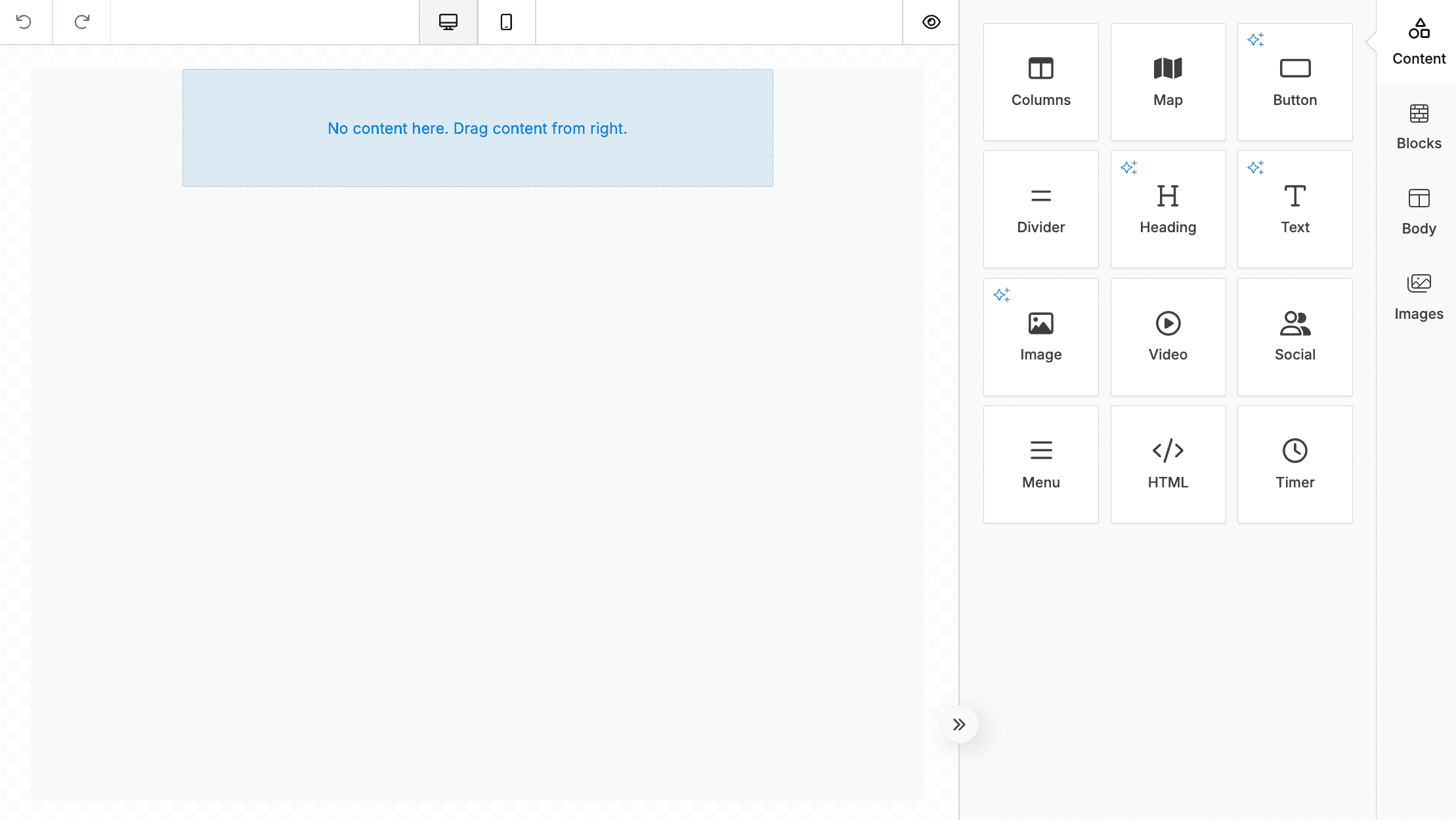 Builder’s preview with the Map custom tool included. Builder’s preview with the Map custom tool included.