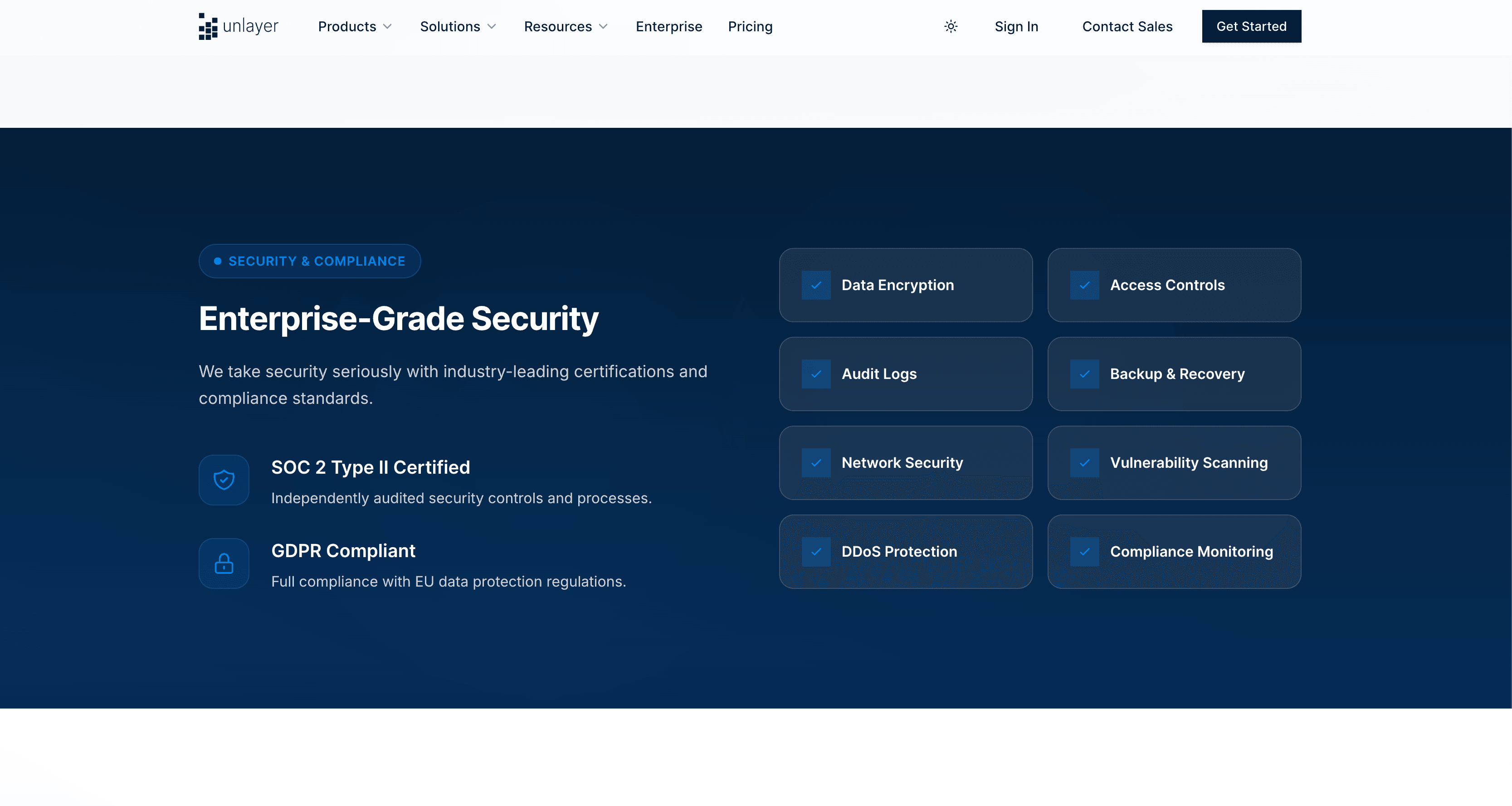 Unlayer's enterprise-grade security & compliance features