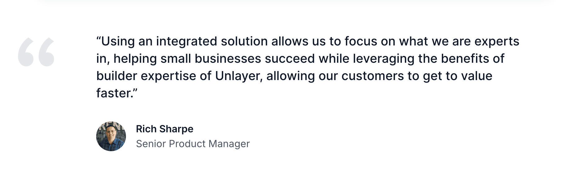 Keap’s senior product manager’s testimonial.