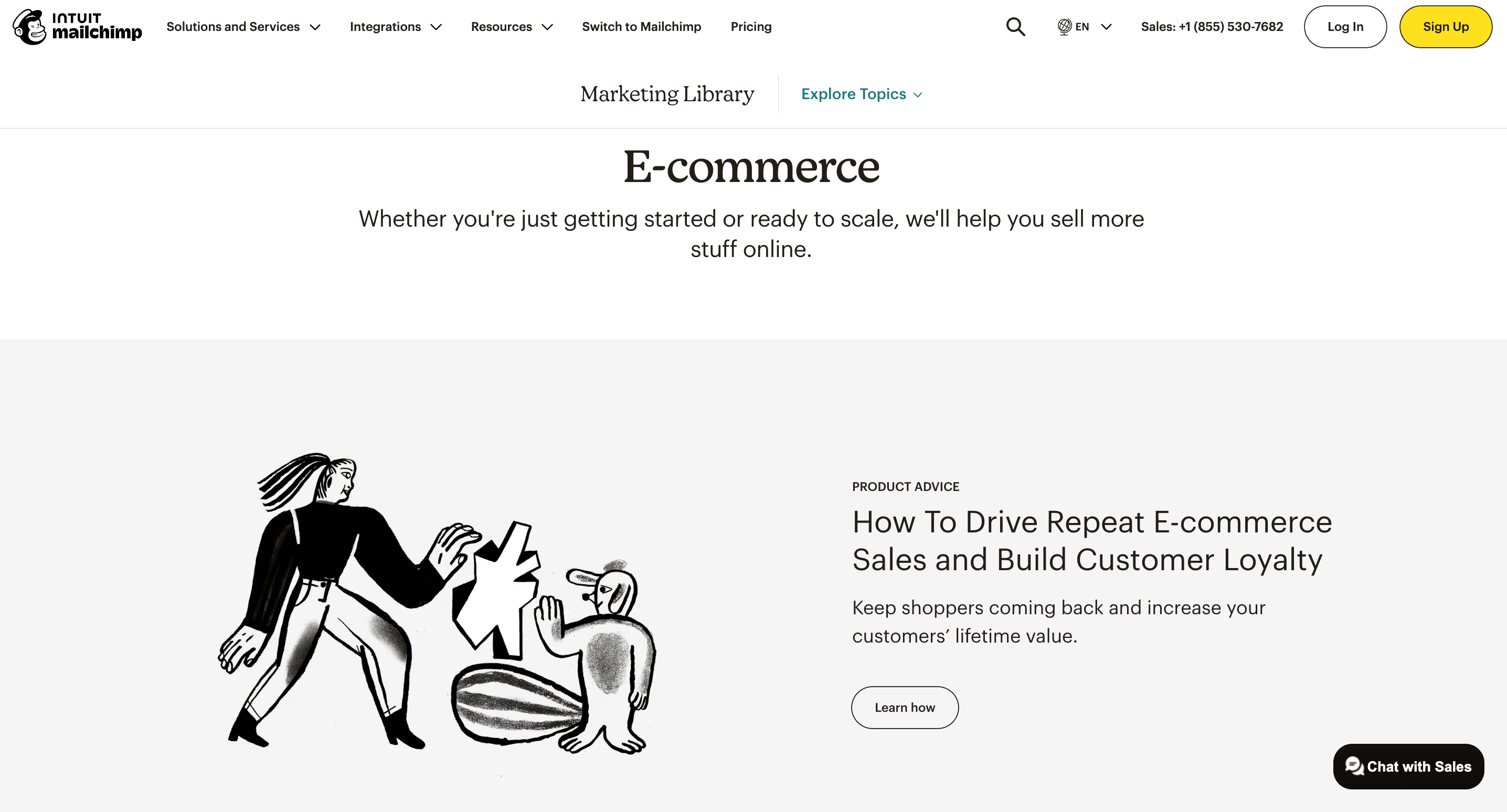 Mailchimp’s brand consistent landing page example. Mailchimp’s brand consistent landing page example.