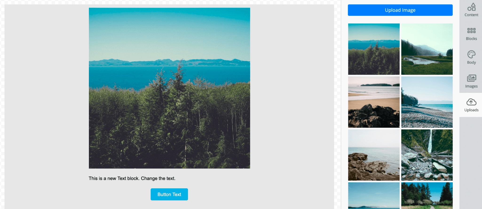 Example of custom user uploads.