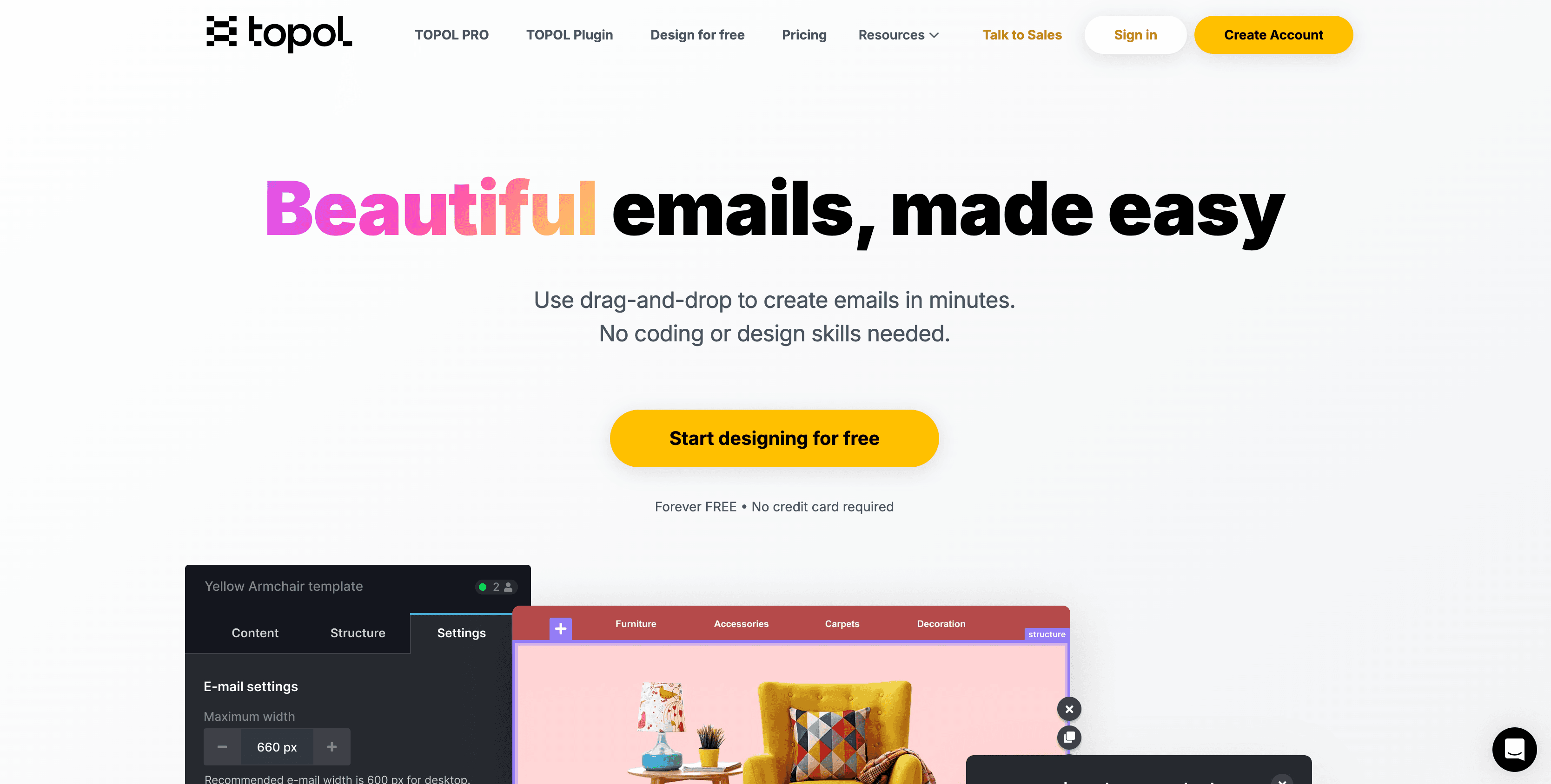 Topol.io’s homepage Topol.io’s homepage