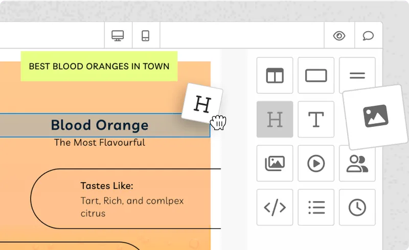 Drag and Drop Interface