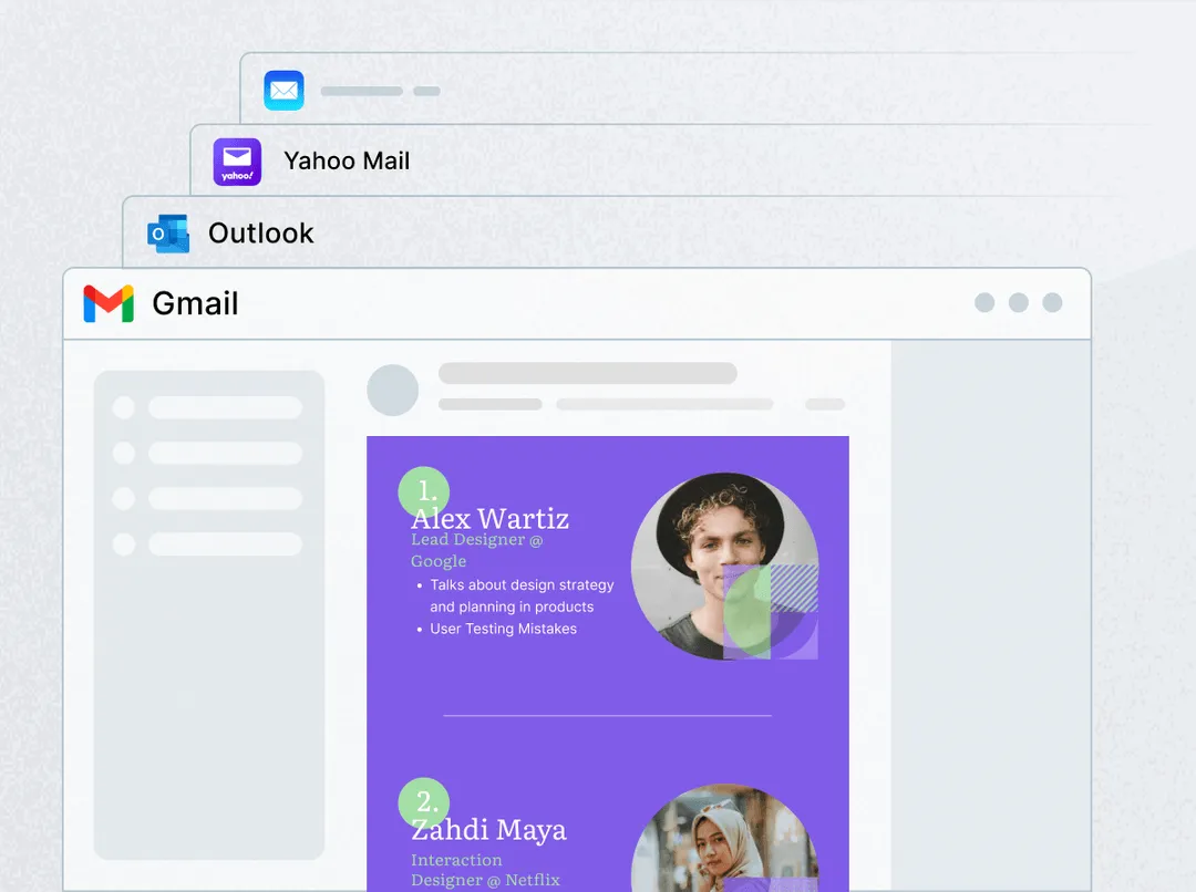 Email Client Support